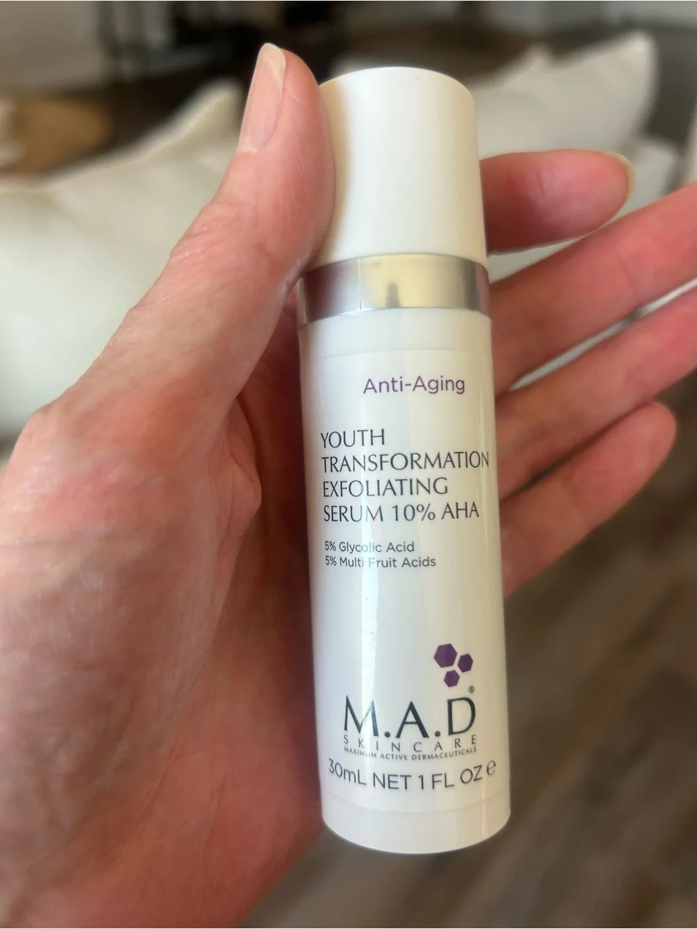 Used Once- Like New! MA.D. Youth Transformation Exfoliating Serum 10% AHA